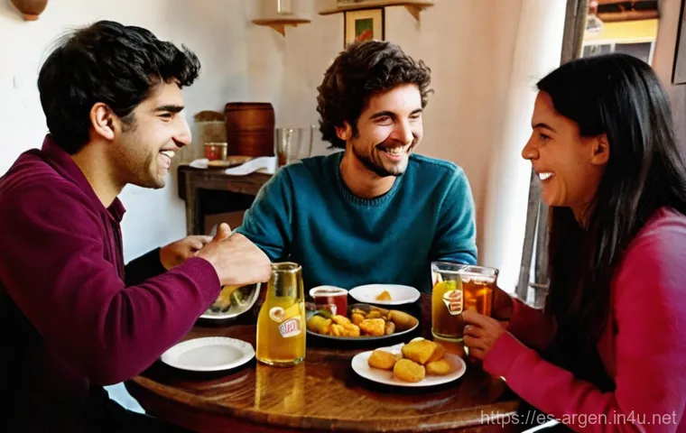아르헨티나 스페인어와 스페인 스페인어 차이 - **Prompt:** A vibrant, illustrative scene depicting a friendly linguistic exchange between a young w...