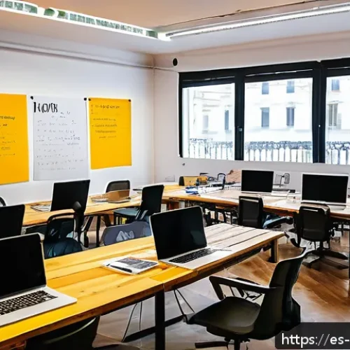 Home 17 아르헨티나에서 스타트업 창업하기 - A vibrant coworking space in Buenos Aires filled with diverse young entrepreneurs collaborating on t...